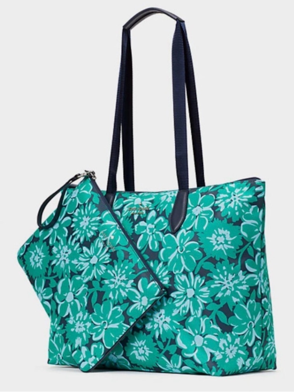 Kate Spade Mel Floral Packable Travel Tote & Wristlet Set